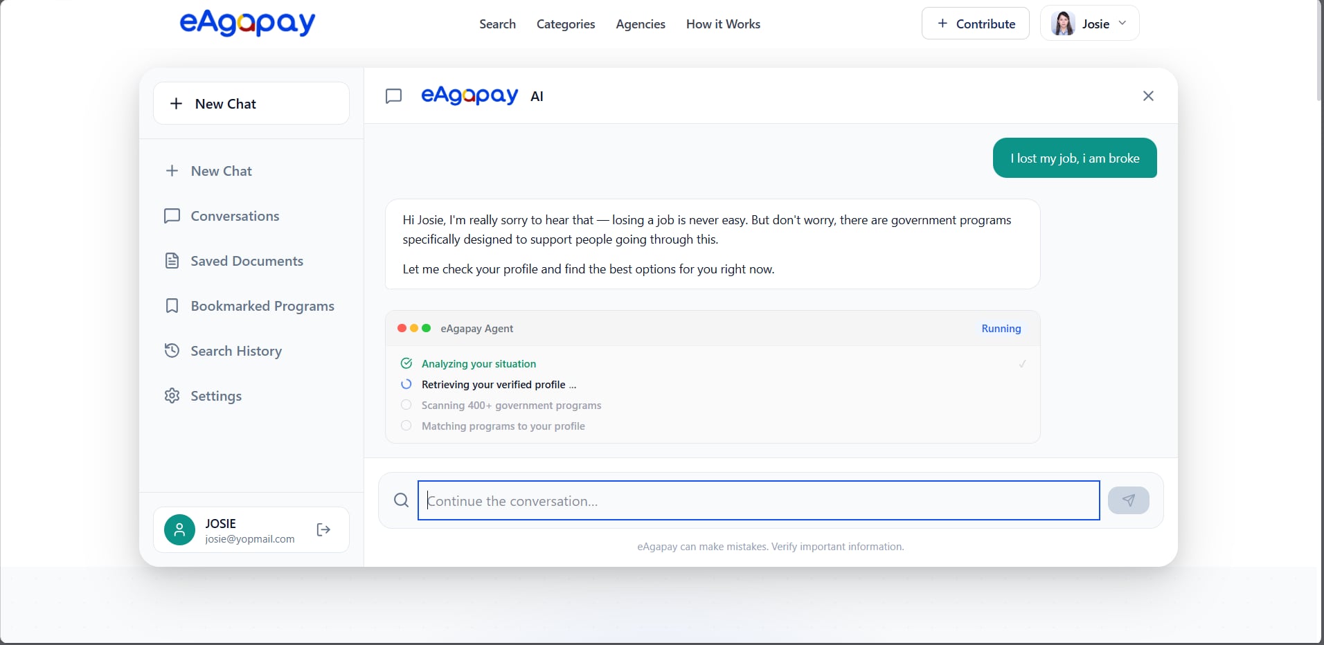 eAGAPAY — AI-Powered Government Program Discovery Platform